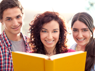 Three young adult readers